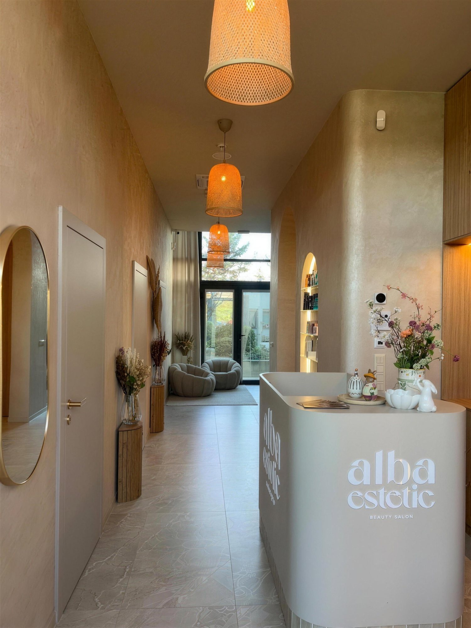 Chodba a recepcia Alba Estetic